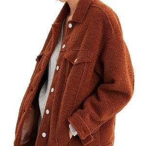 Oversized American Eagle Teddy Jacket